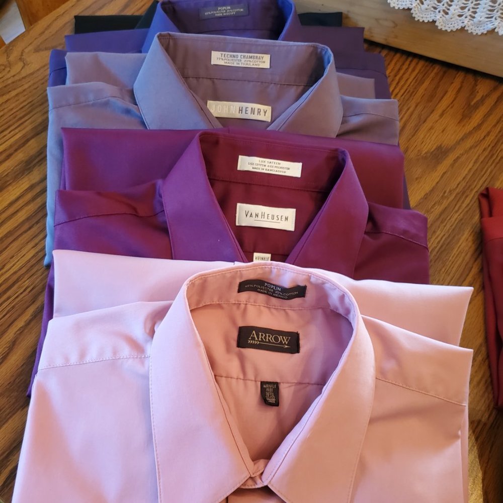 Men's Dress Shirts - Collection of 16 - Picture 2 of 16